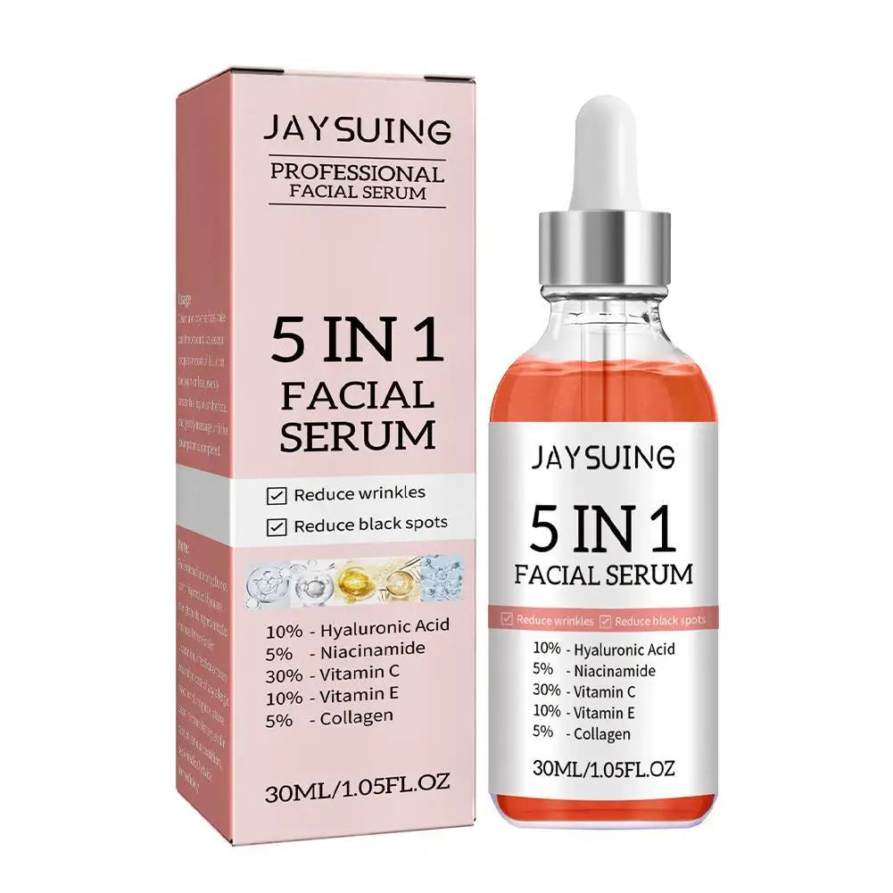 5 In 1  Face Serum Moisturizing brightening Vitamin C Facial Serum Shrink pores